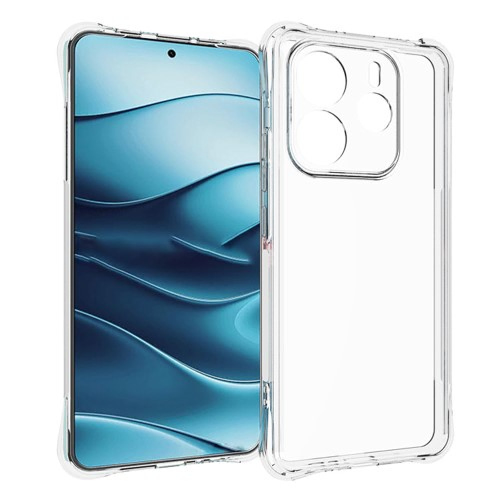 Redmi Note 14 5G Transparent Slim Shockproof Case with Camera Protection