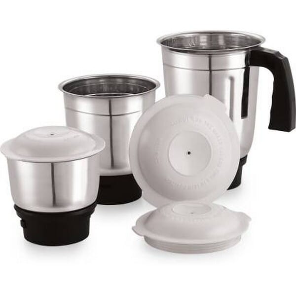 Universal Set of 3 Only Stainless Steel Jar Mixer Grinder 0.4 ltr, 1 ltr, 1.2 ltr