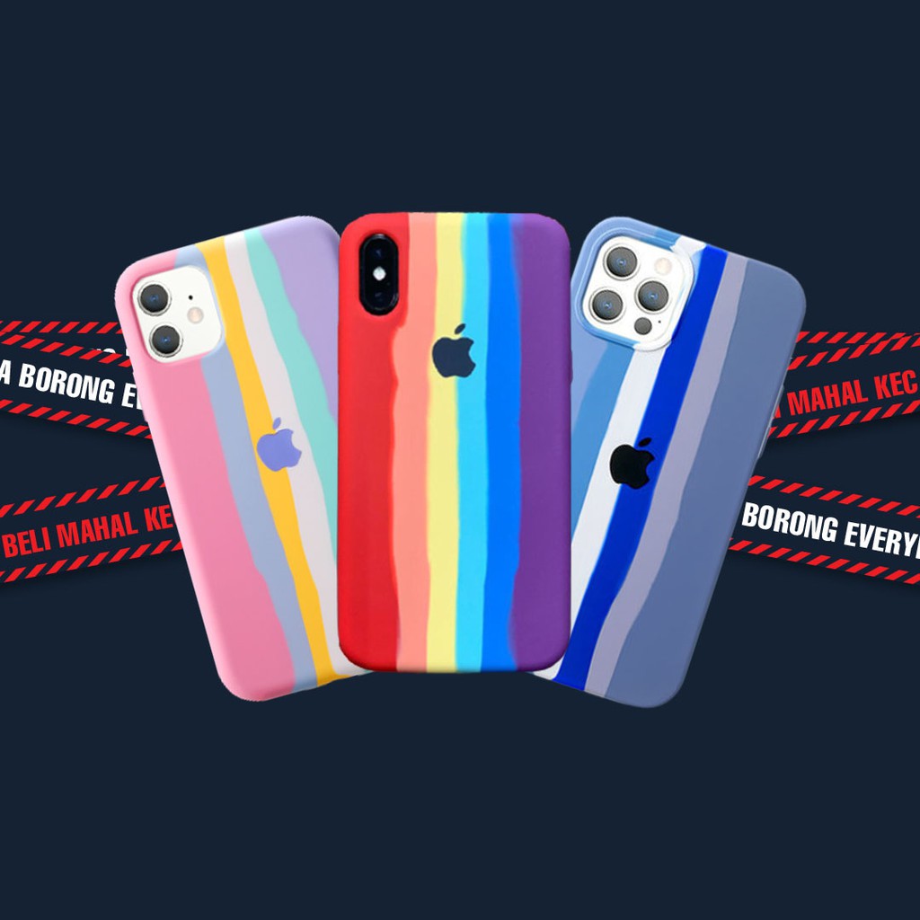 iPhone 11 Pro Max Liquid Rainbow Silicone Case – Multicolor Design