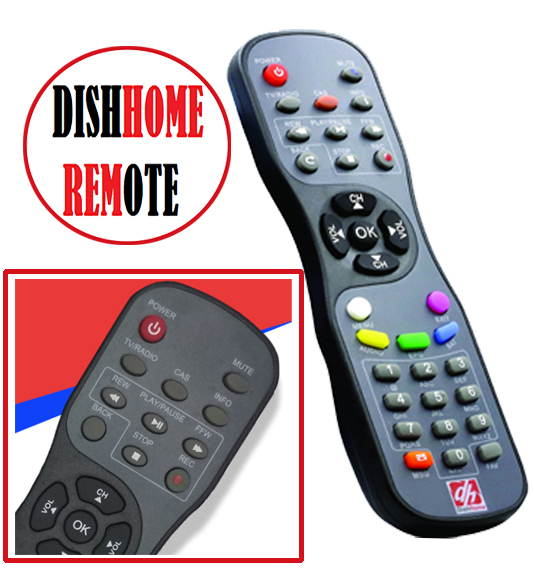 Dish Homes TV Setup Box Remote Nepal