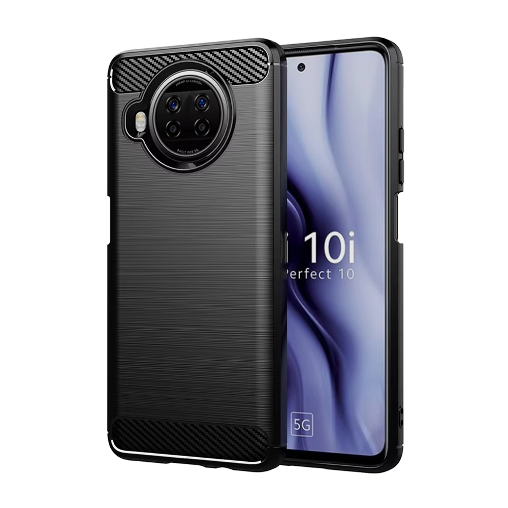 For Xiaomi Mi 10i 5G  Case Silicone Carbon Fibre Shockproof Gel Phone Cover