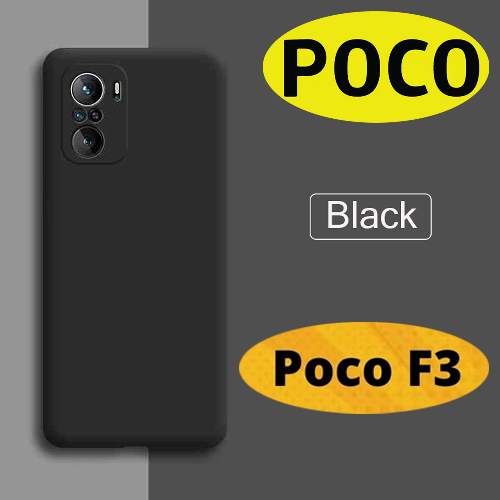 POCO F3 Silicone Case with Camera Protection Back Cover