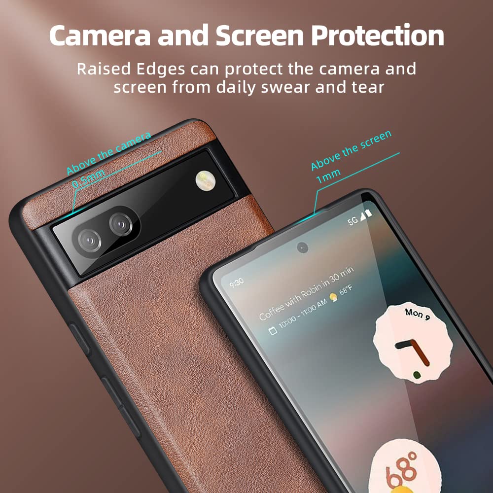 X-Level Earl III Leather TPU Case For Google Pixel 6–9 Series – Shockproof Bumper