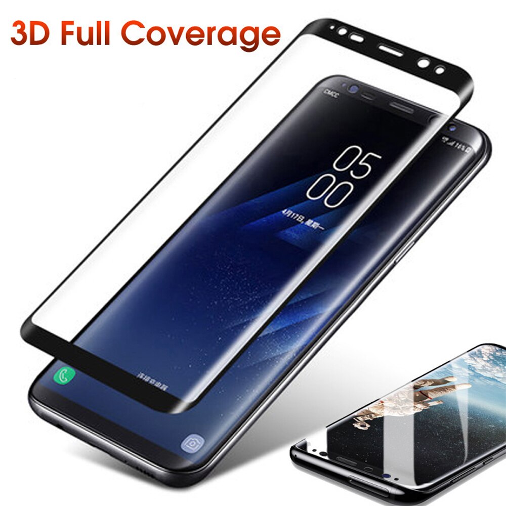 Samsung Galaxy S8 / Plus 3D Curved Full Glue Cover Tempered Glass Screen Protector Film Case