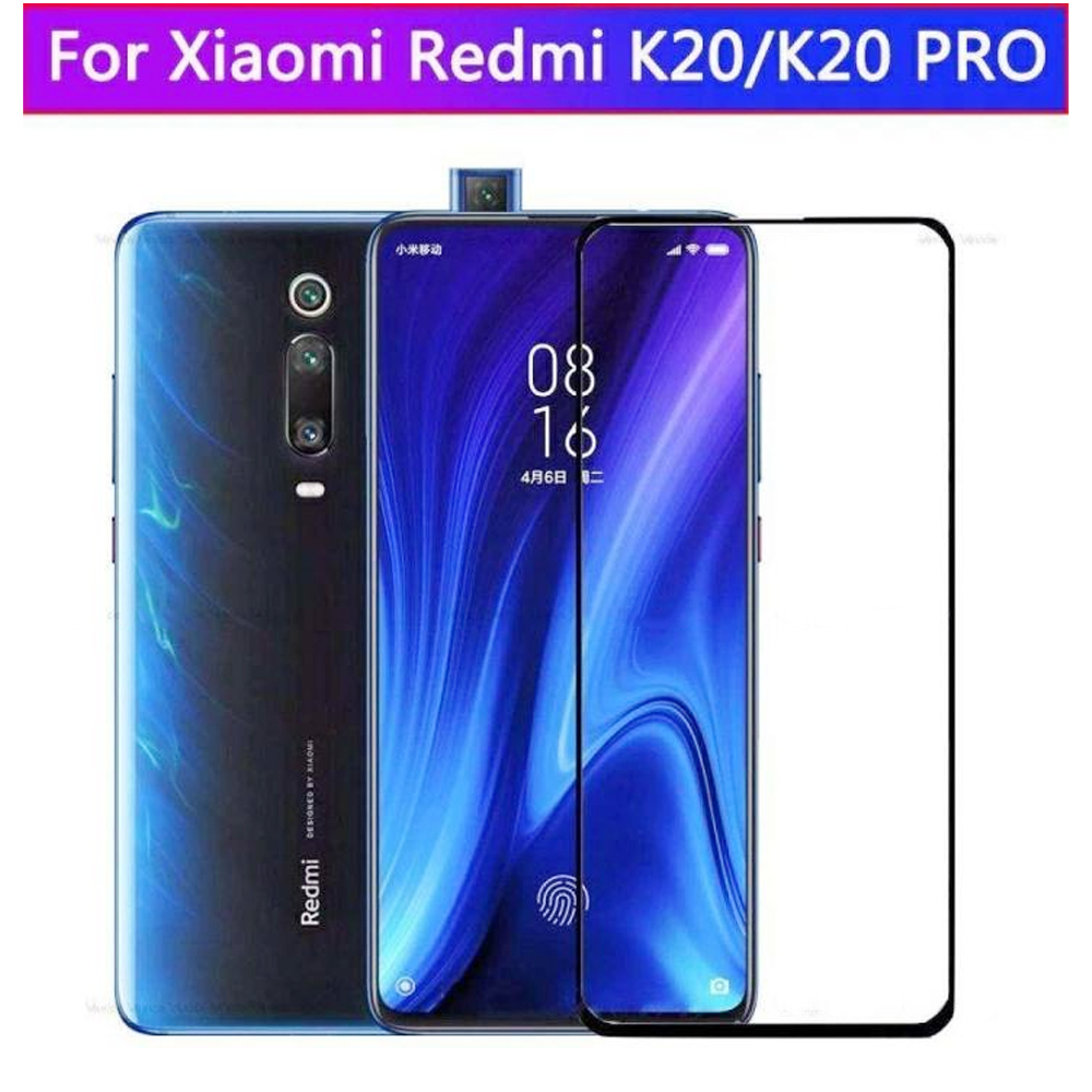 Redmi K20/K20 Pro Full-Glue Tempered Glass Screen Protector – Edge-to-Edge Coverage