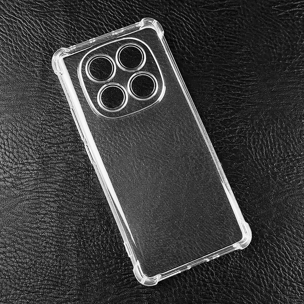 Clear Case for Redmi Note 14 Pro 5G - Camera Protection Soft Bumper Transparent Shockproof Slim Back Cover