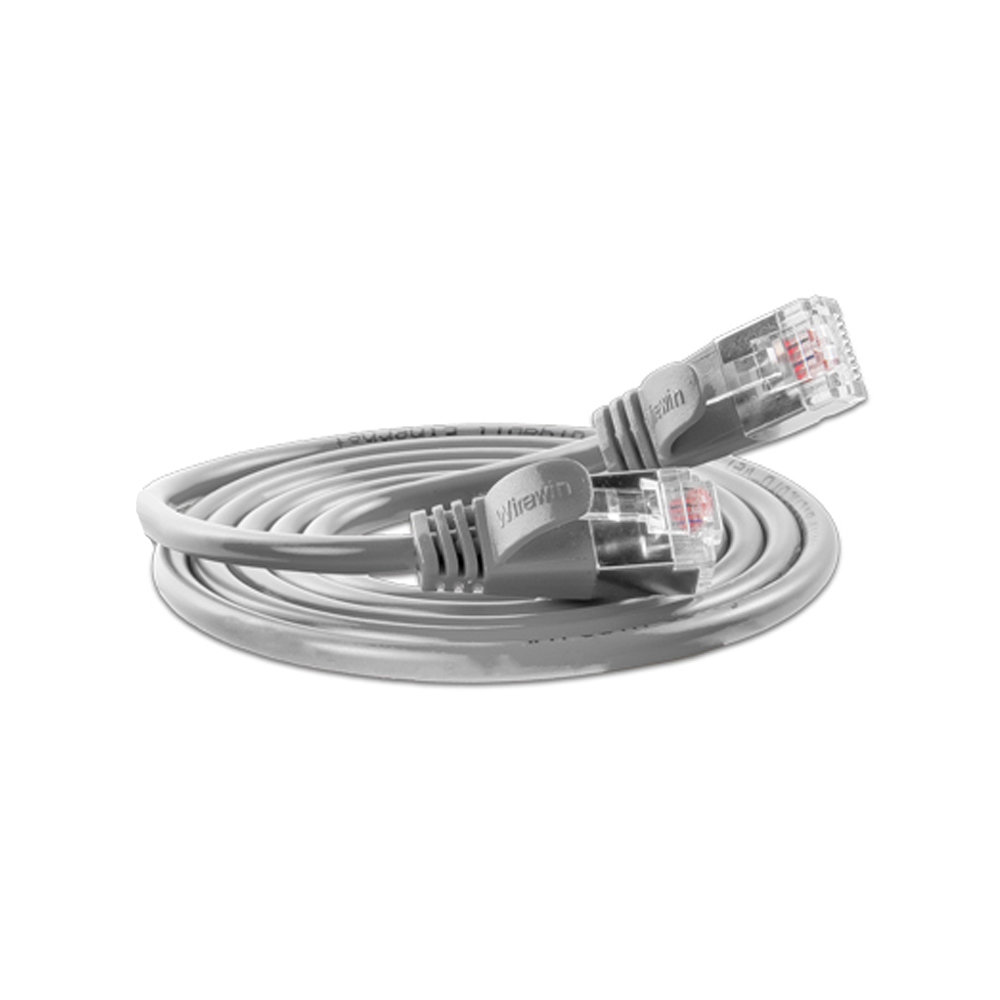 20M / 65 Ft - Cat6 RJ45 Connector Ethernet Internet Cable Gray 8 Wire (Manually Crimped)