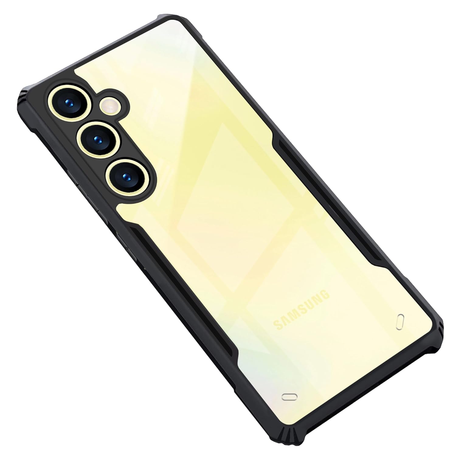 Samsung Galaxy A35 5G Clear Hybrid Bumper Case – Transparent PC Back