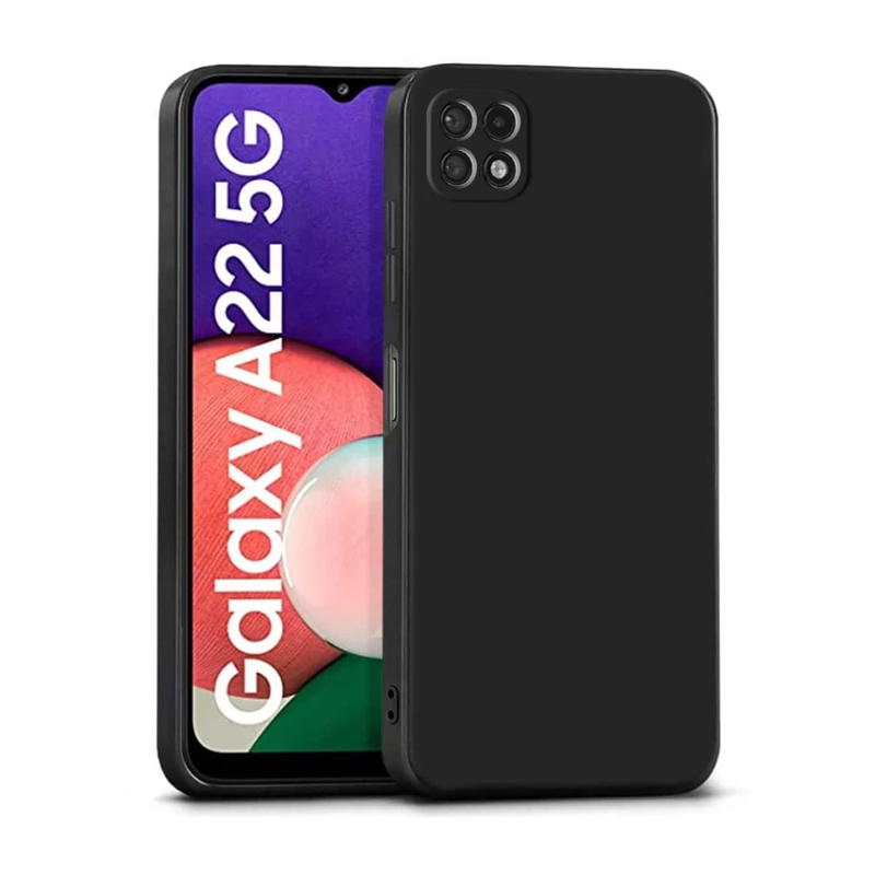 Samsung Galaxy A22 5G / F42 5G Silicone Case with Microfiber Lining & 360° Camera Protection
