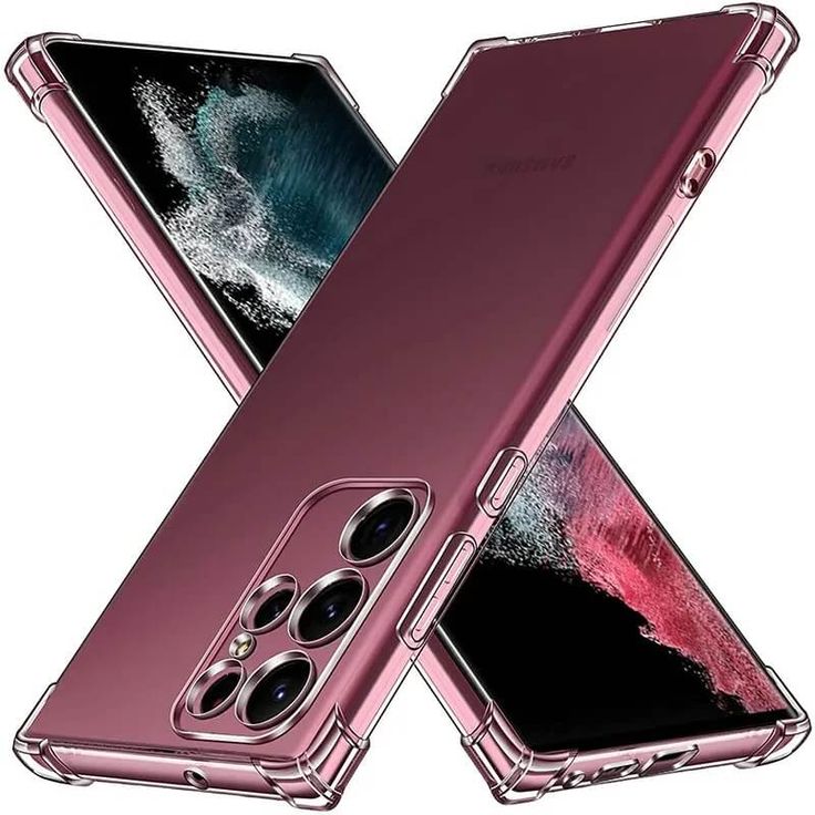 Clear case for Samsung Galaxy S24 Ultra - Transparent Soft Shockproof Airbag Crystal Phone Back Cover