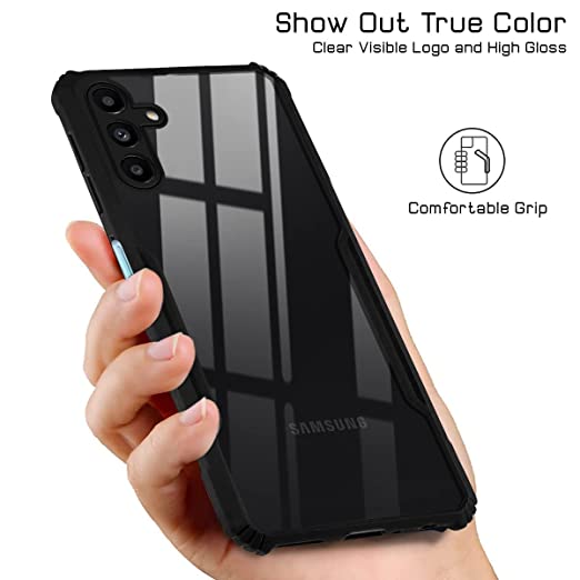 Case for Samsung Galaxy A13 5G / A04S | Crystal Transparent Back | Camera Protection |