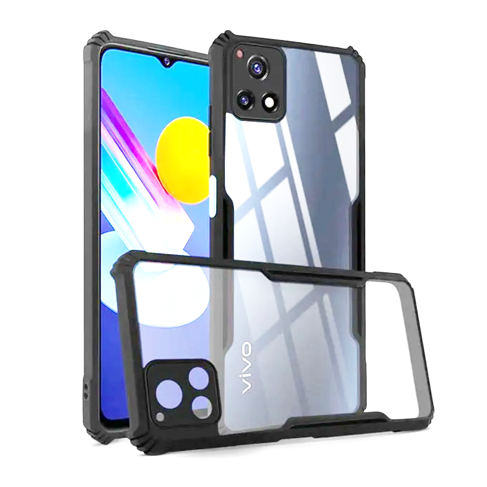 For Vivo Y52s / Y31s / Y72 5G India Case - Back Transparent Cover Shockproof Bumper Crystal Clear