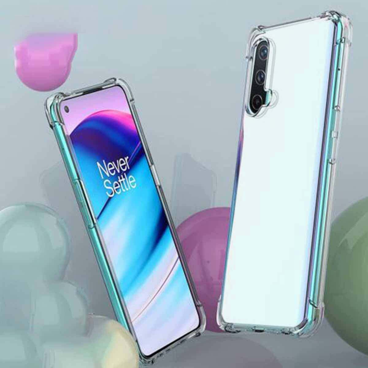 For OnePlus Nord CE 5G Case - Clear Shockproof Transparent Silicone Phone Cover
