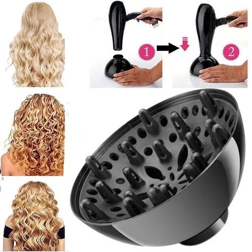 Universal Hair Dryer Diffuser Attachment for Curly & Wavy Hair