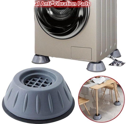4 Pcs Universal Anti-Vibration Non-Slip Pads For Appliances - Multicolor