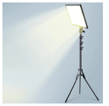 RL-19 LED Video & Photography Light Panel with Tripod Stand - Black