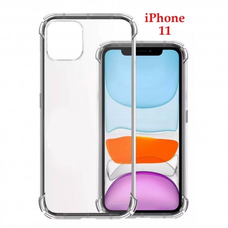 IPhone 11 Clear Transparent TPU Silicone Case - White