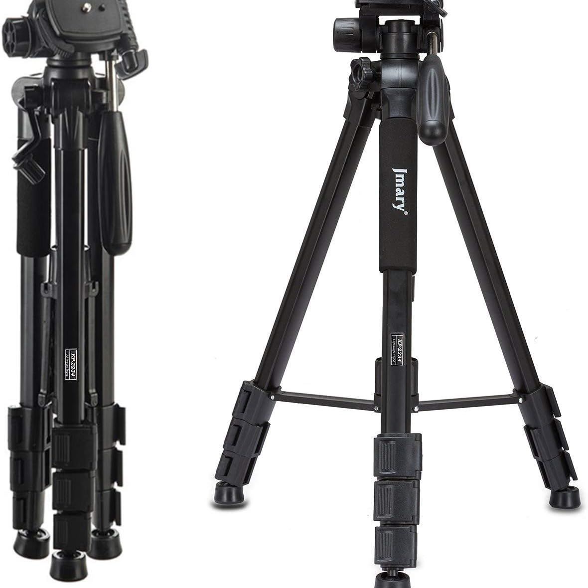 Jmary Kp-2254 Professional Aluminium Tripod For DSLR Camera - Black