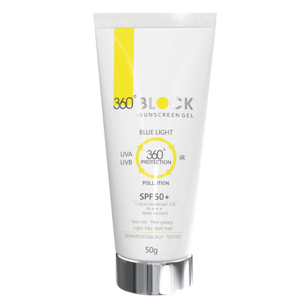 360 Degree Block Sunscreen Gel Spf 50+ & Pa+++ - 50g
