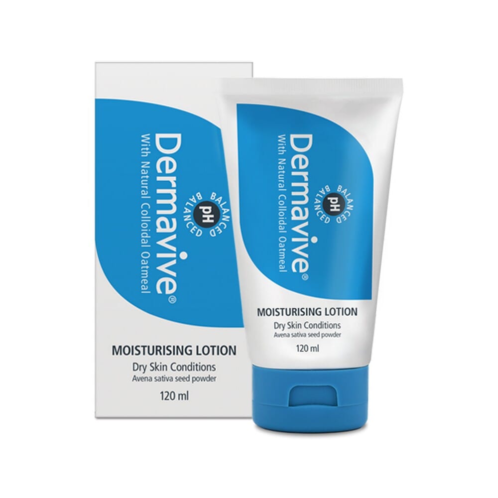 Dermavive Moisturzing Lotion With Natural Collodial Oatmeat For Dry Skin Conditions - 120ml