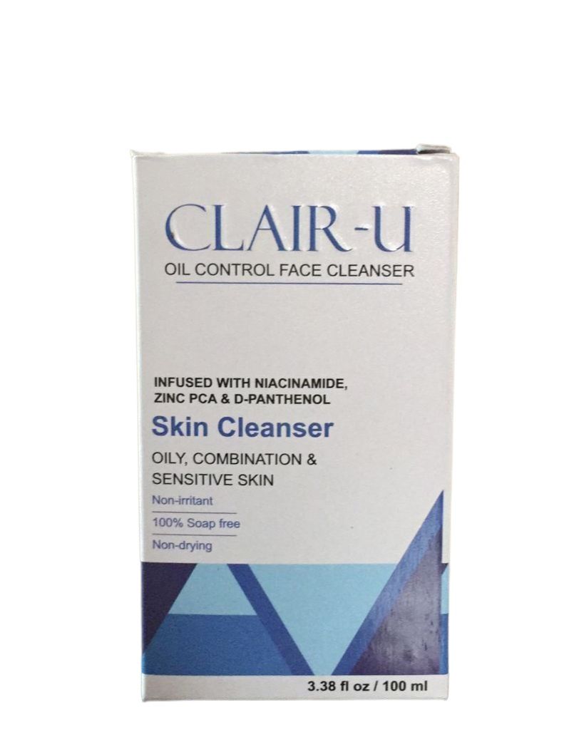 Clair - U Oil Control Face Cleanser, 100ml, NSC - Lightly Scented