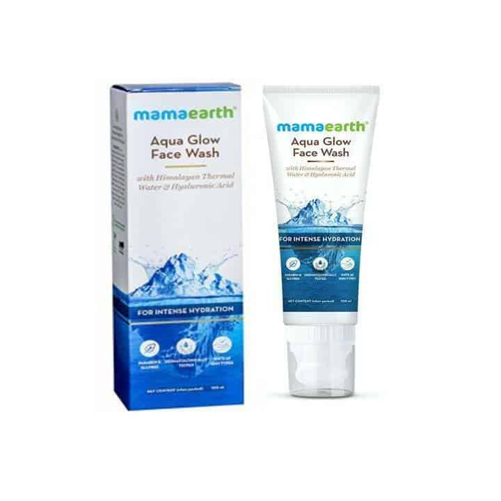 Mamaearth AquaGlow Hydrating Wash With Hyaluronic Acid - Lightly Scented (100ml)
