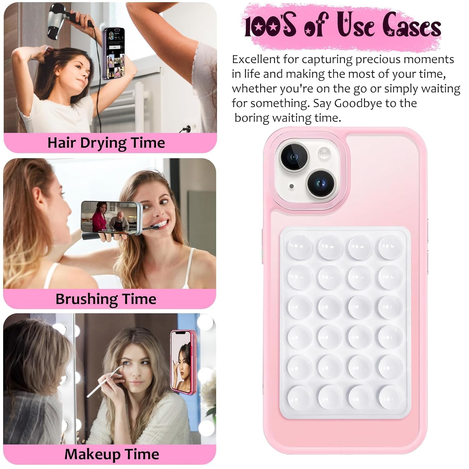 Silicone Sticky Grip Holder for Mobile & Surfaces Hands-Free - Vibrant Colors