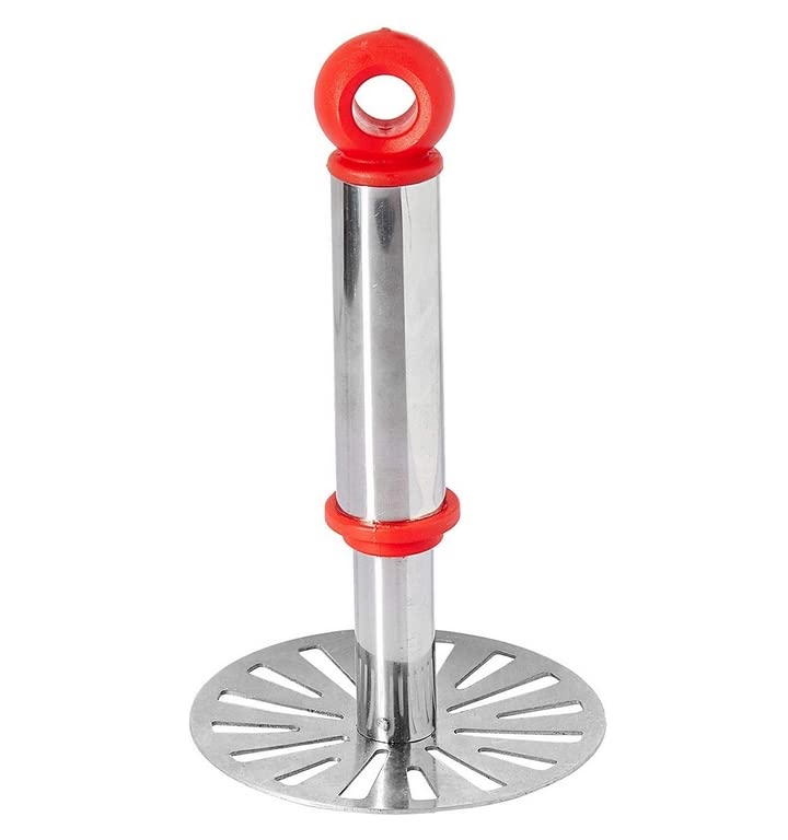 Wood Handle Potato Masher Vegetable Fruit Ricer Crusher 