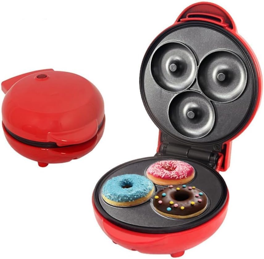 Mini Donut Maker Machine For Home, Red - 350 Watts