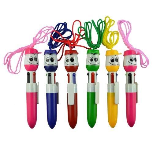 Smiley Face 4-in-1 Colorful Ball Pen – Multicolor