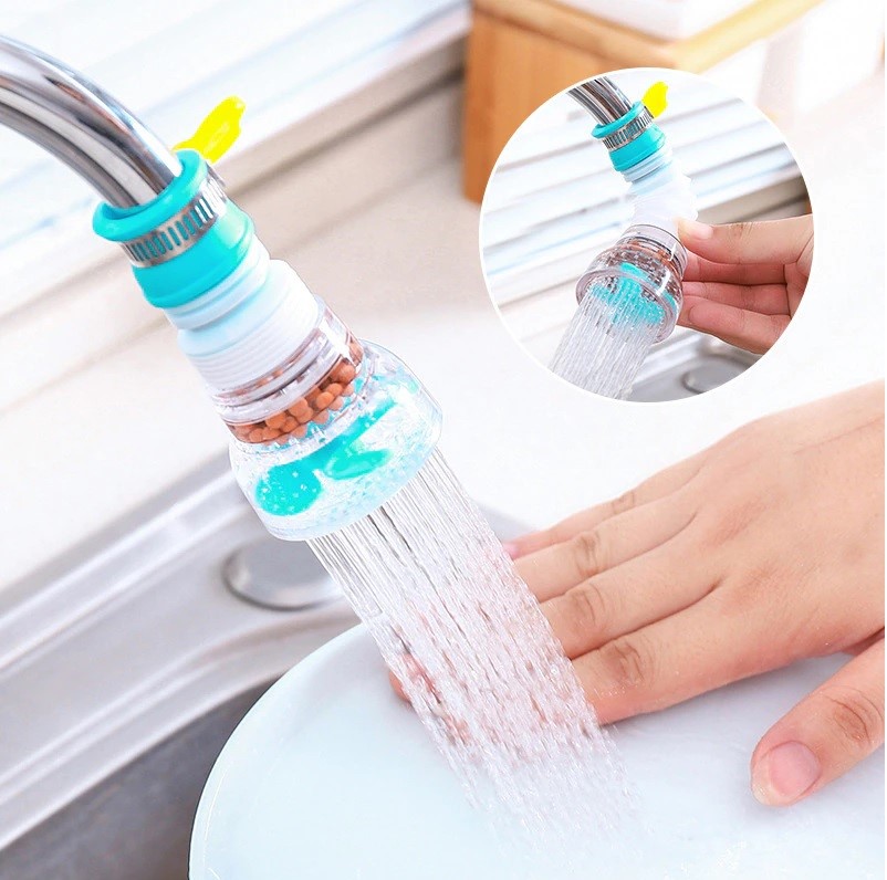 360° Adjustable Kitchen Faucet Tap Extender With Splash-Proof Water Saving Filter Sprayer