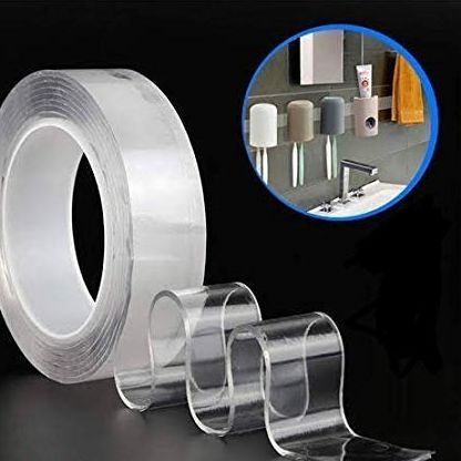 Nano Double Tape Transparent Sided Tape Reusable Waterproof Adhesive Strong Wall Stickers For Bathroom Kitchen Magical Tapes - 5 M