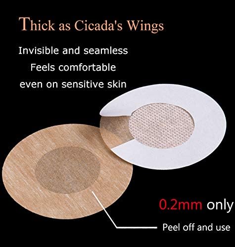 5-Pair Nipple Covers Adhesive Petal Pasties, Disposable Non-Woven Fabric - Skin