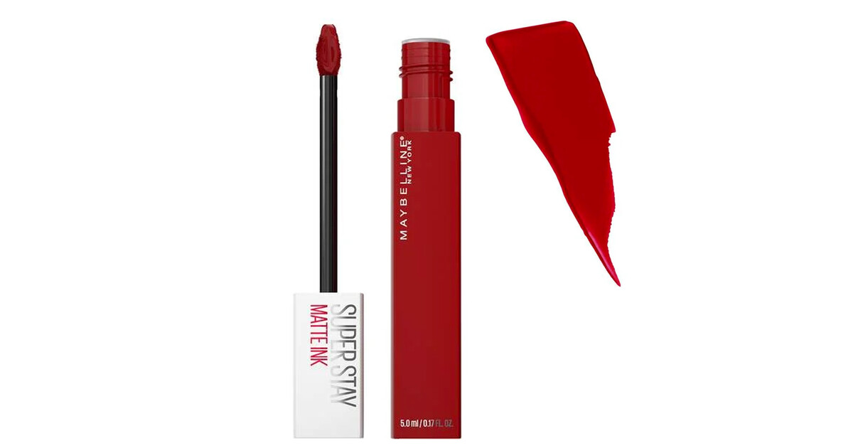 Maybelline Newyork Superstay Matte Ink 340 Exhilarator - 5ml Red
