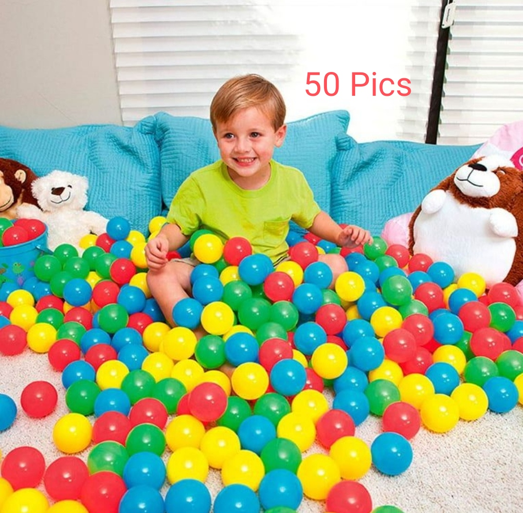 Colorful Baby Balls Toys 50 Pieces - Multicolor