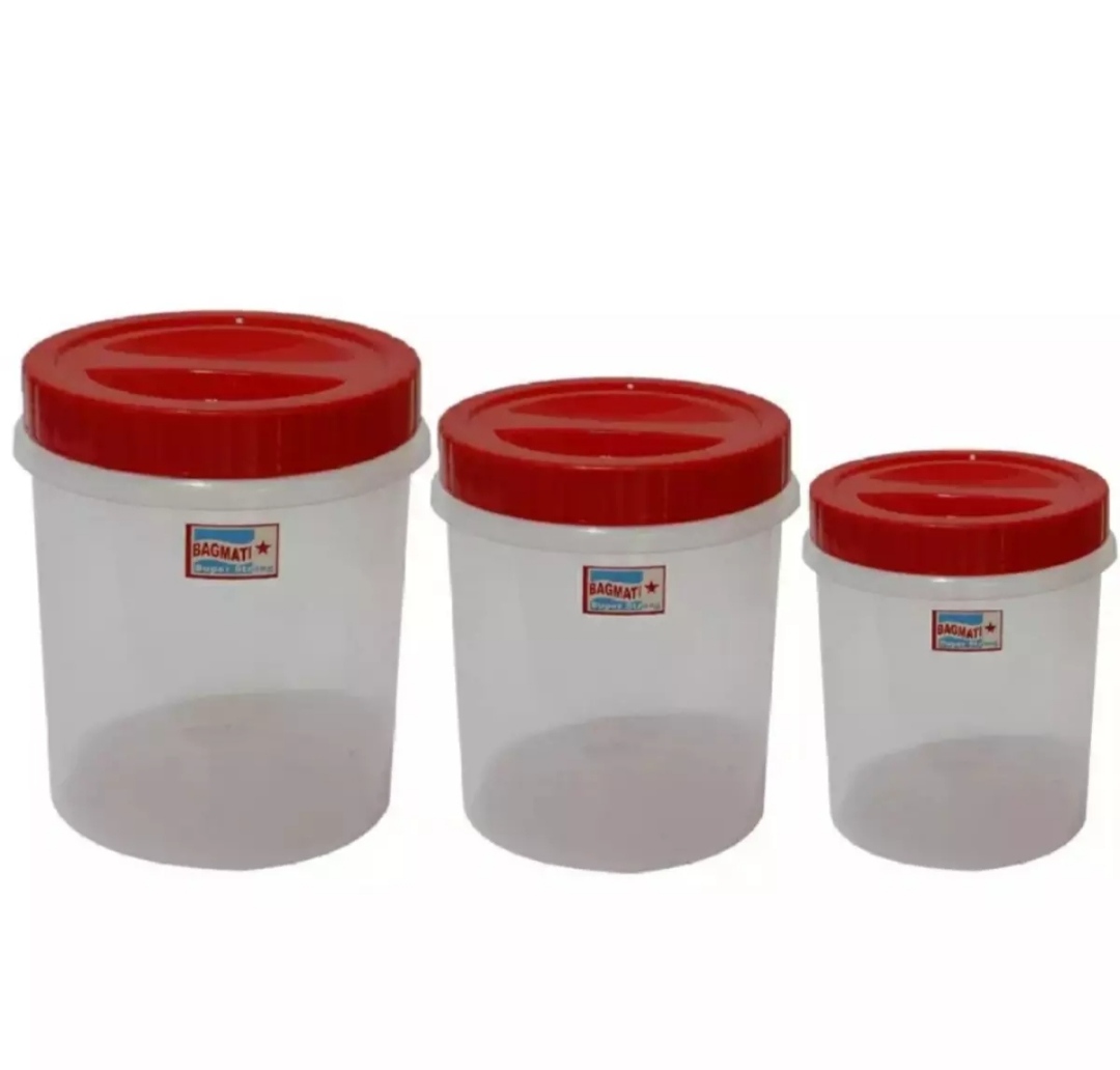 Bagmati Set Of 3 Plastic Big Containers