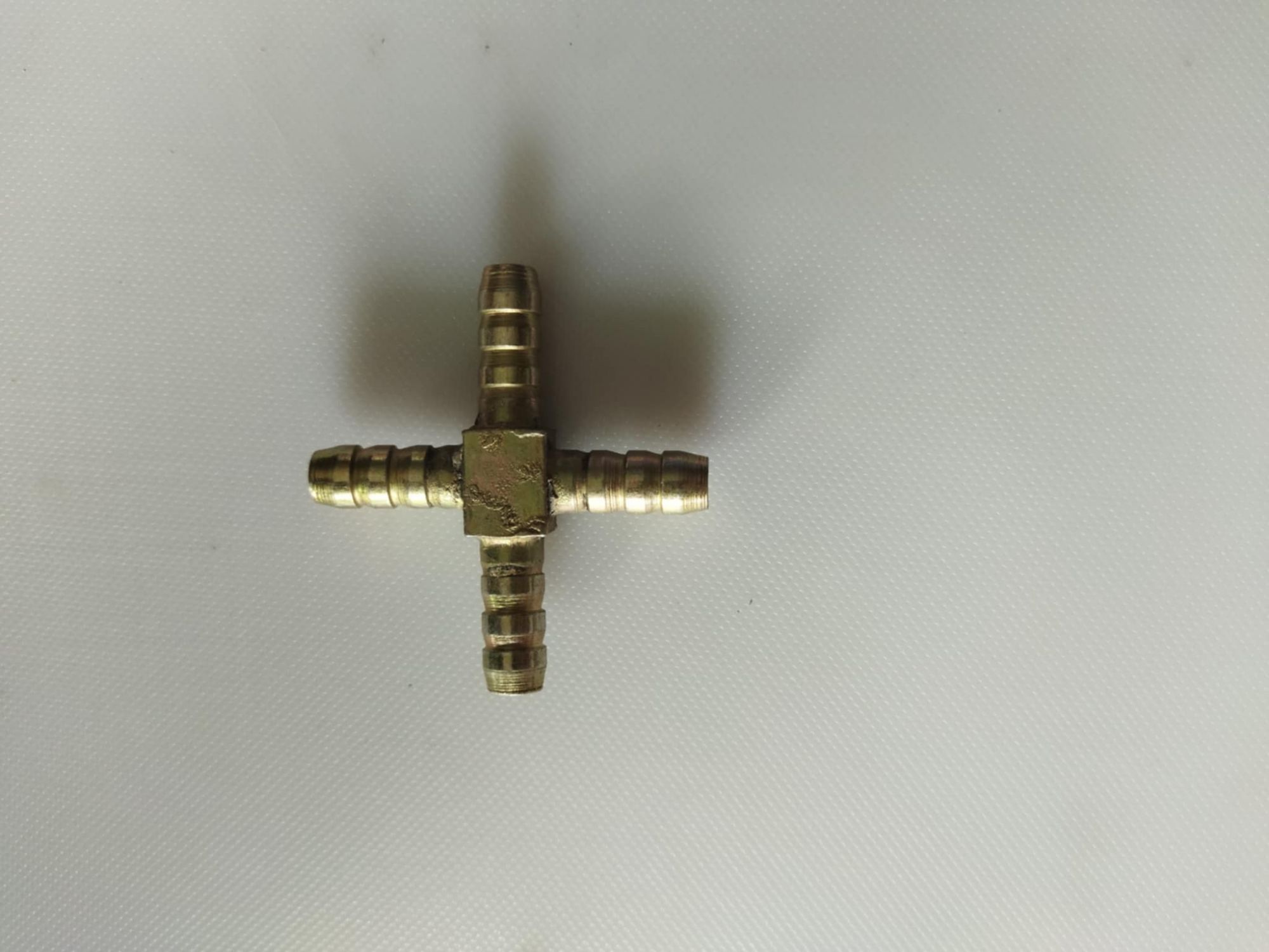 Gas Pipe +( Plus) Connector - Gold
