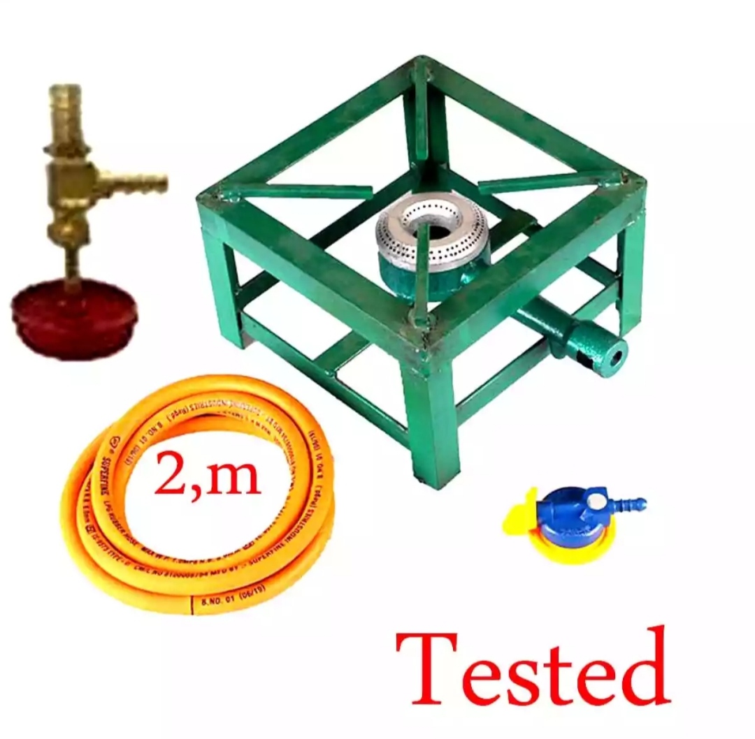 Metal Body Bhatti Chulo Gas Stove No. 2 With Accessoriesc