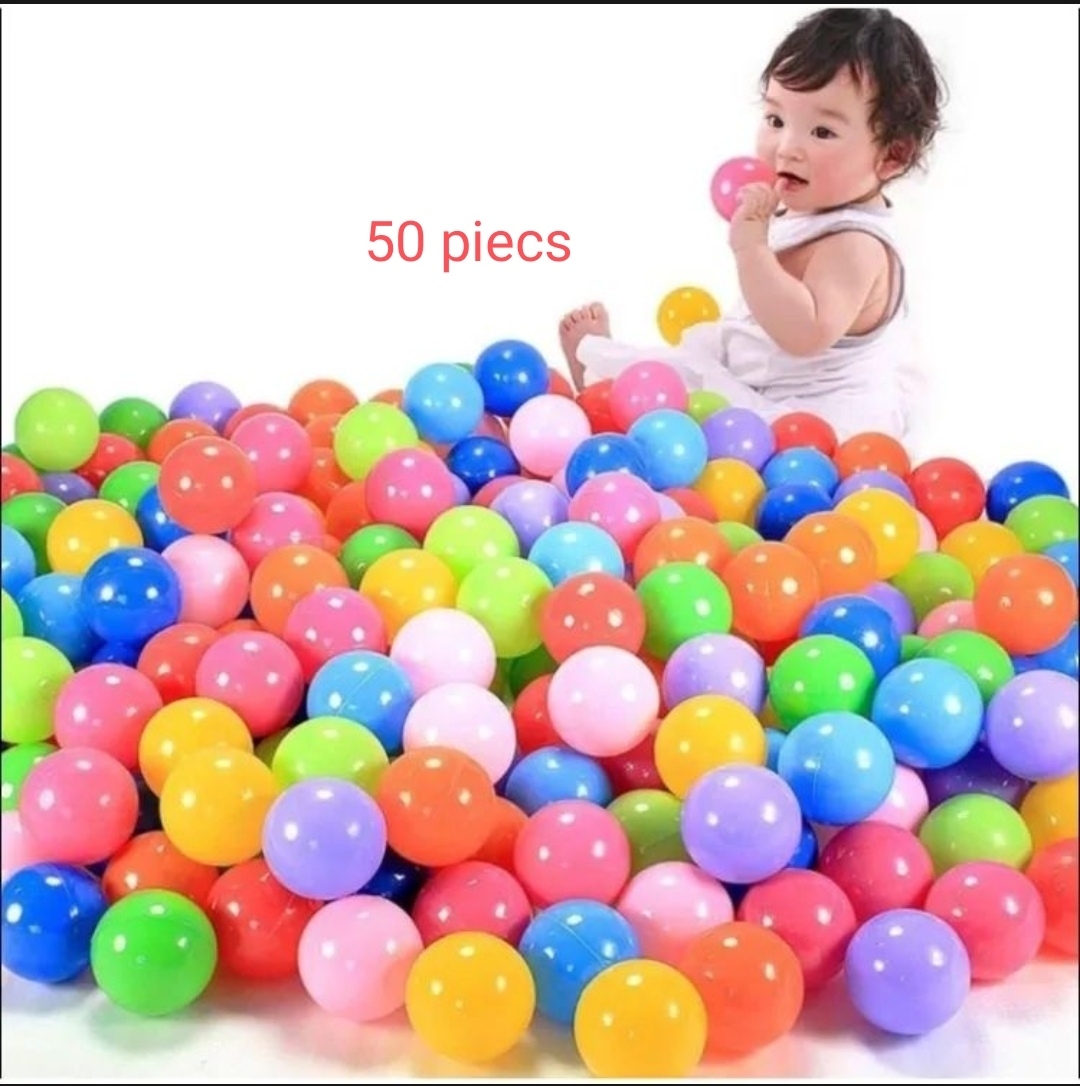 Colorful Baby Balls Toys 50 Pieces - Multicolor