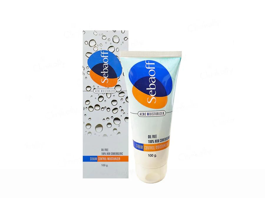 Sebaoff Acne Moisturizer Gel – Oil-Free, Non-Comedogenic Hydration for Acne-Prone Skin - 100g