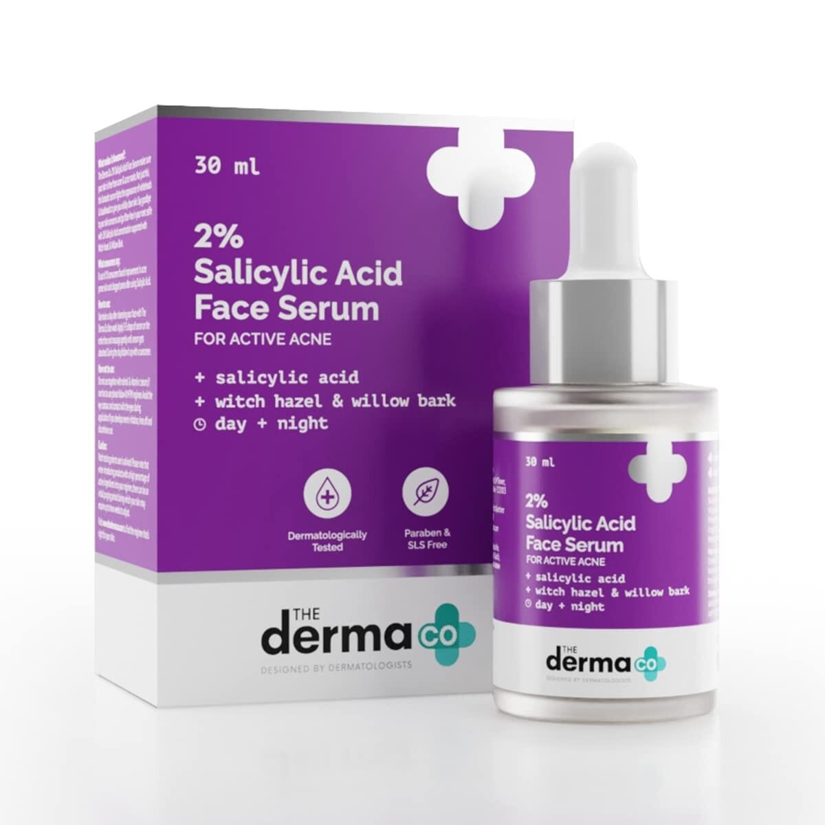 The Derma Co 2% Salicylic Acid Face Serum For Active Acne - 30ml