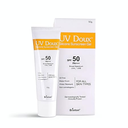 UV Doux Silicon Sunscreen Gel With SPF-50 PA+++, 50g