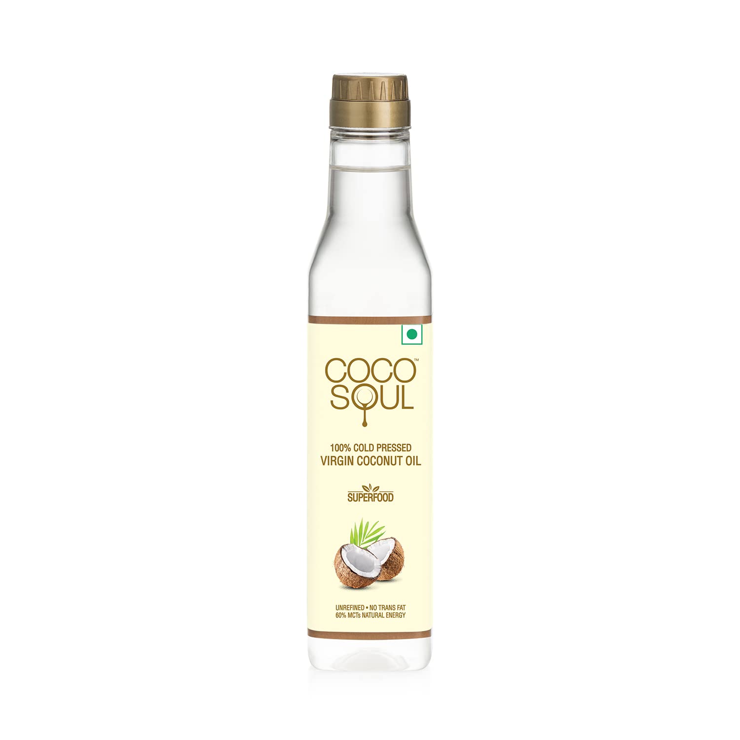 Coco Soul Cold Pressed Natural Virgin Coconut Oil - 250ml