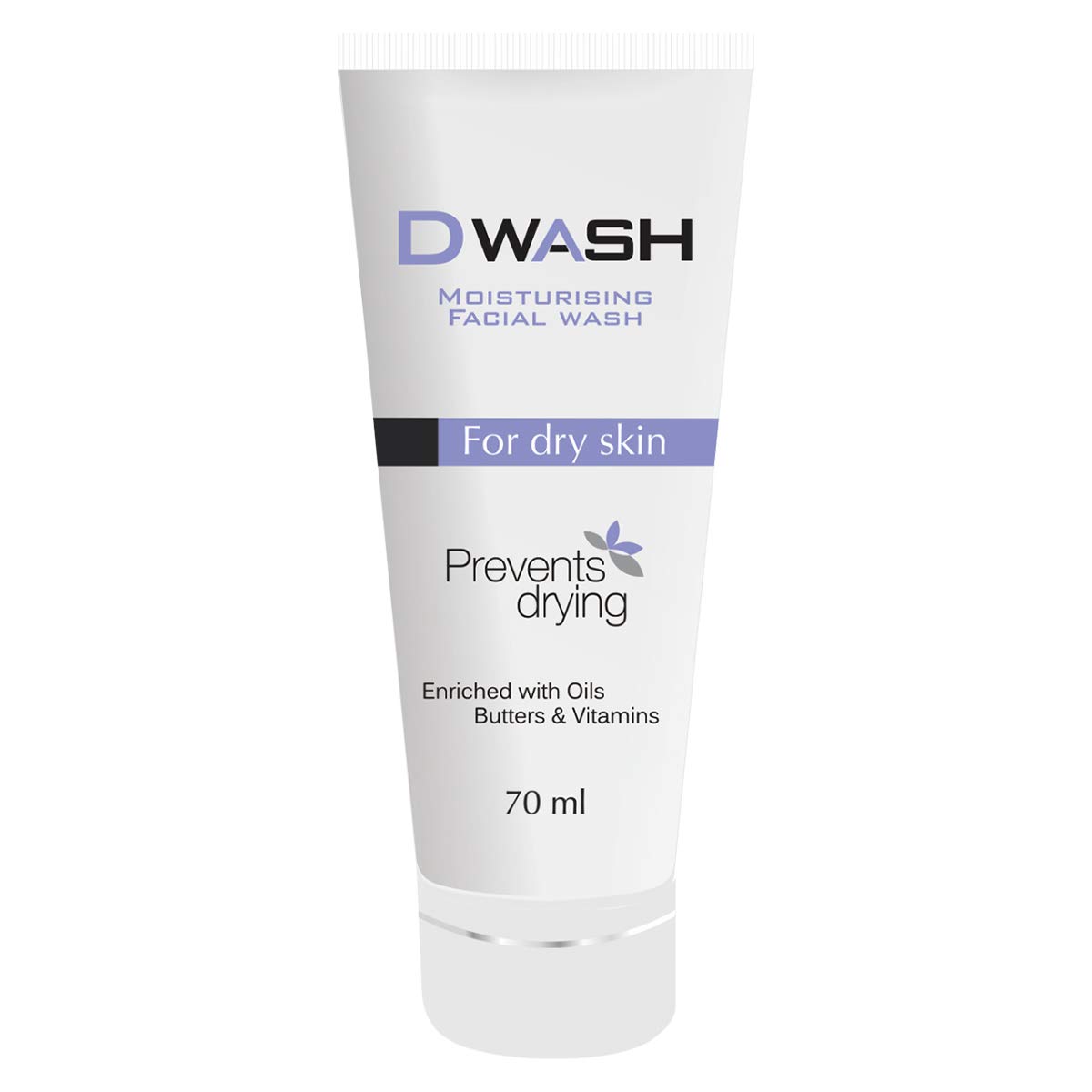 Dwash Moisturizing Facial Wash for Dry Skin - 70ml