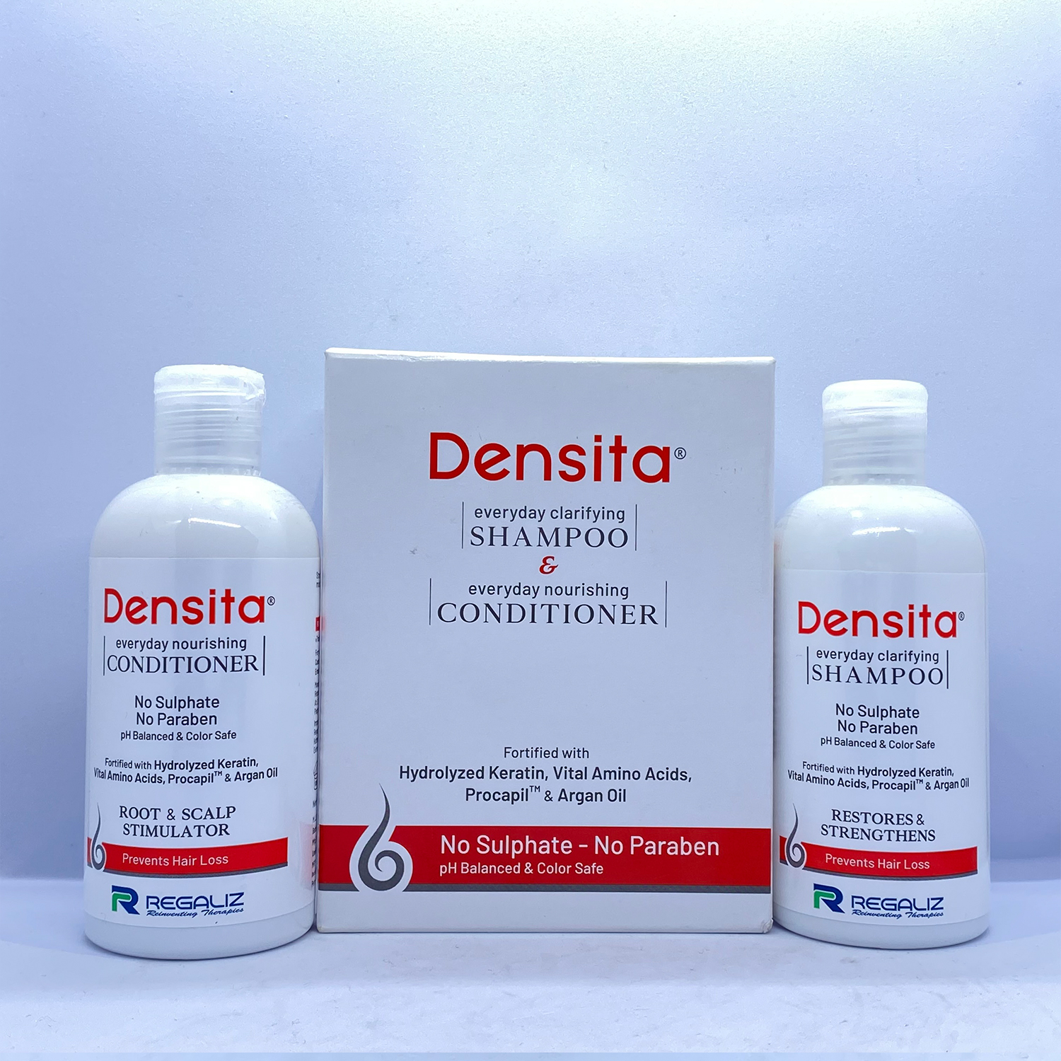 Regaliz Densita Shampoo & Conditioner Kit - 140ml Each