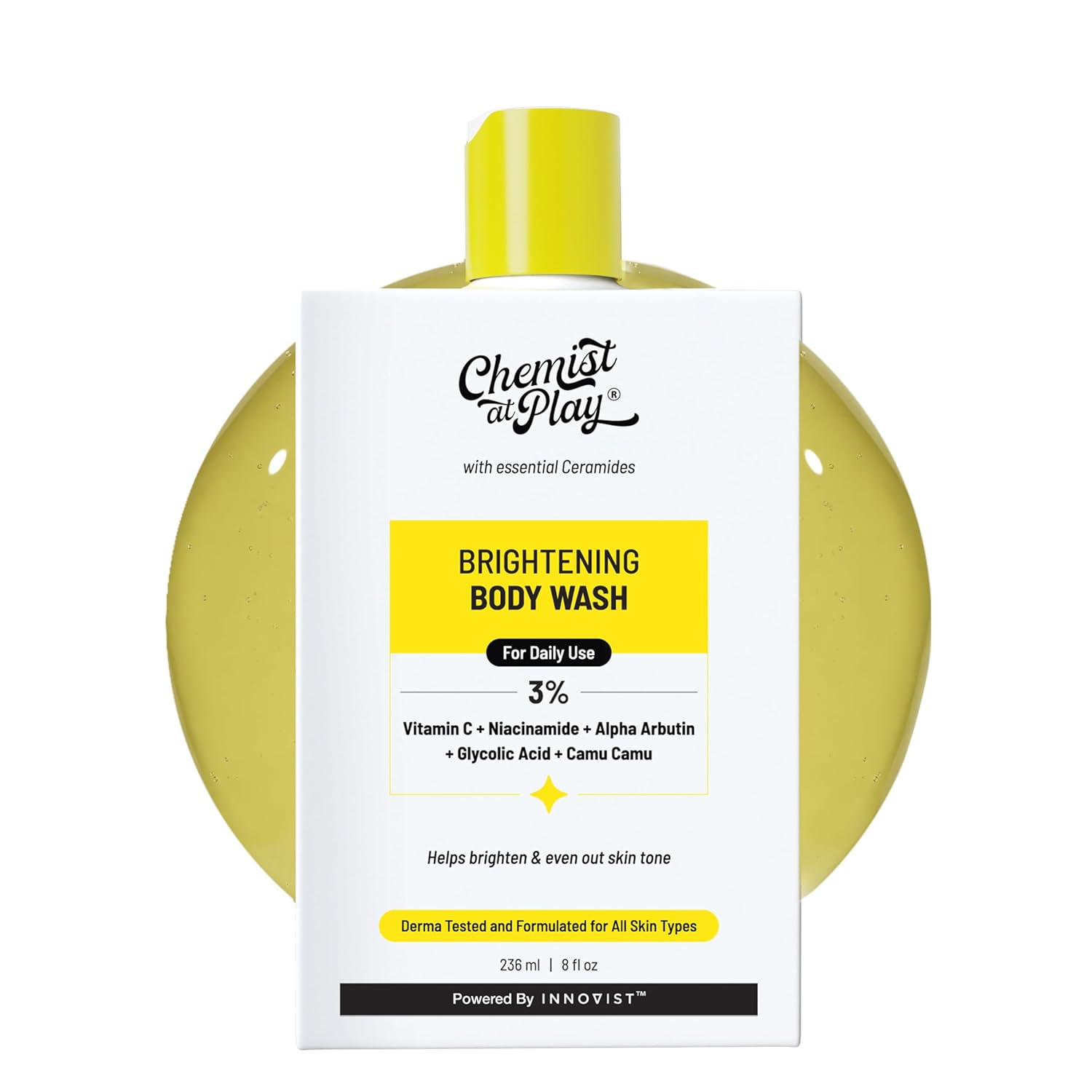 Chemist At Play Brightening Body Wash, For Daily Use - 236ml