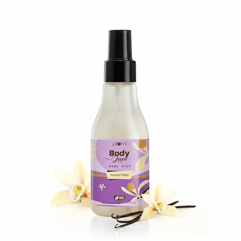 Plum BodyLovin’ Vanilla Vibes Body Mist 150ml – Long Lasting Warm Vanilla Fragrance for Women