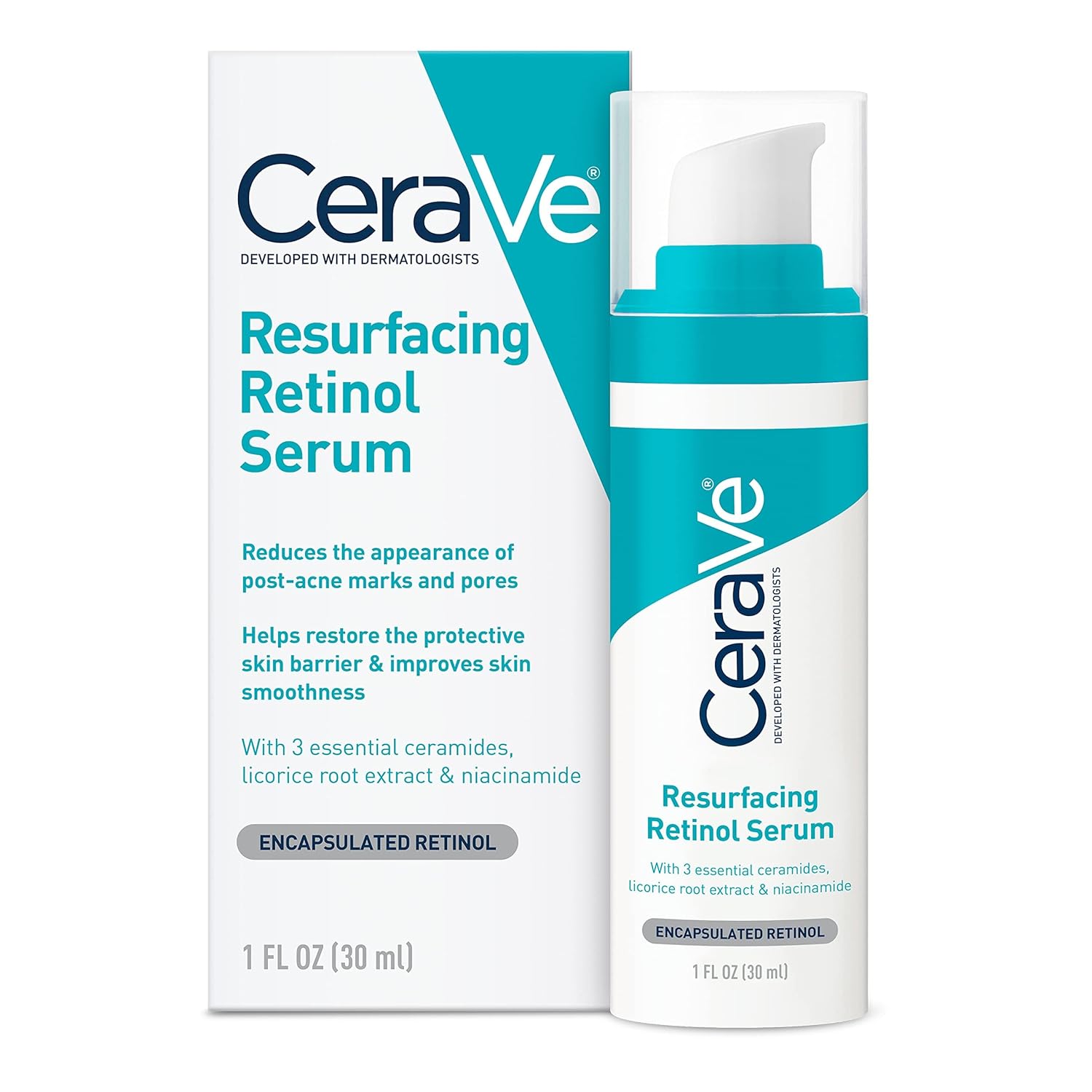 CeraVe Resurfacing Retinol Serum for Post Acne Marks – 30ml