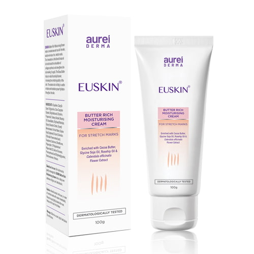 Euskin Anti Stretch Marks Butter Rich Moisturizing Cream - 100g