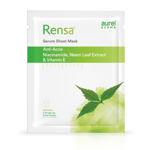 Rensa Serum Anti-Acne Face Mask - 2 Masks